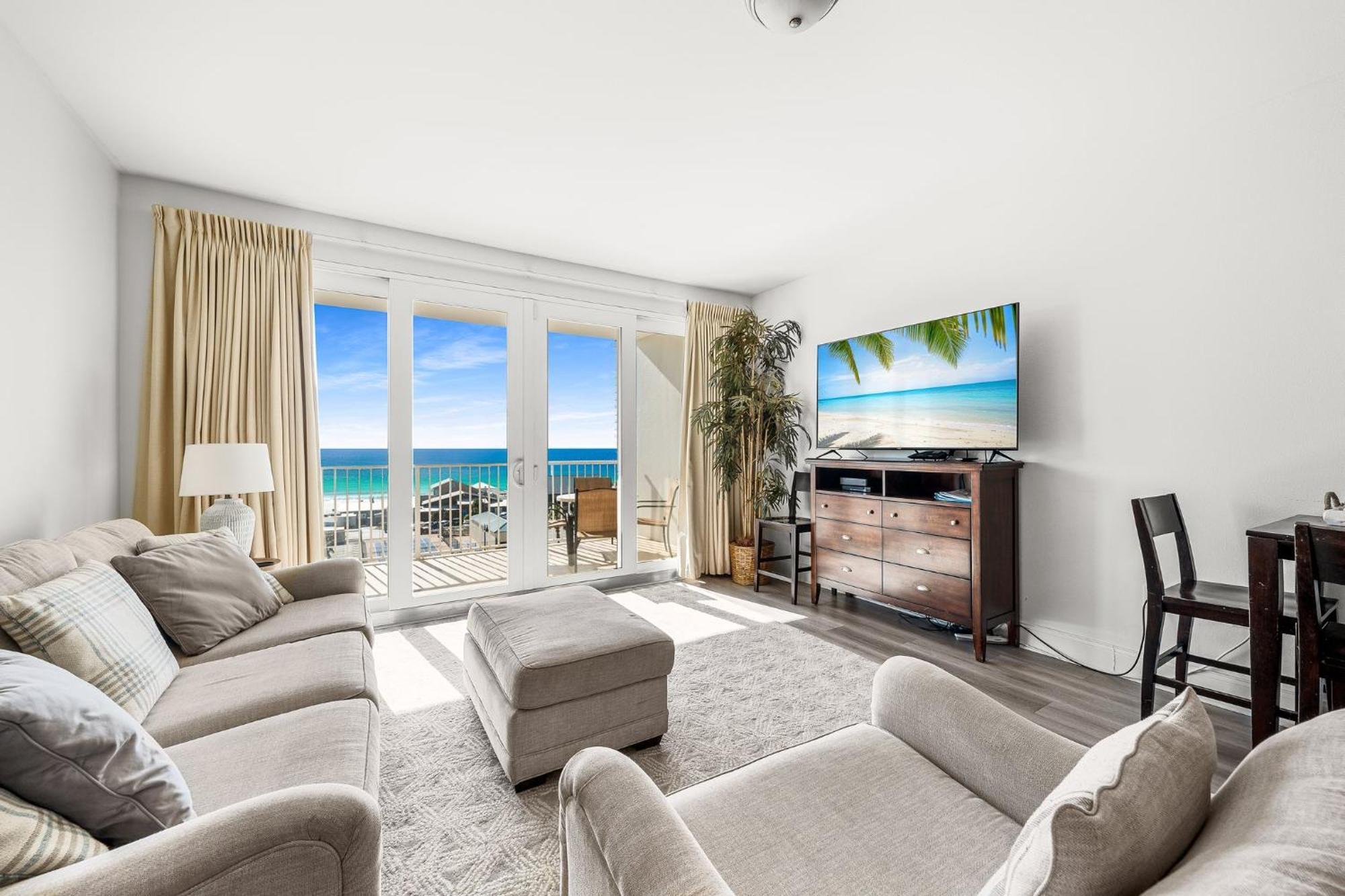 Amazing Beach Ocean View Condo! Free Beach Chairsservice! Sleeps 8! By Dolce Vita Getaways Pcb Panama City Beach Exterior photo